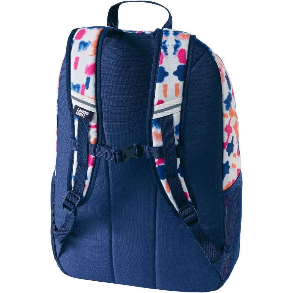NWOT Lands' End Tie Dye Unisex Kids To College Large Backpack One Size Fits Most